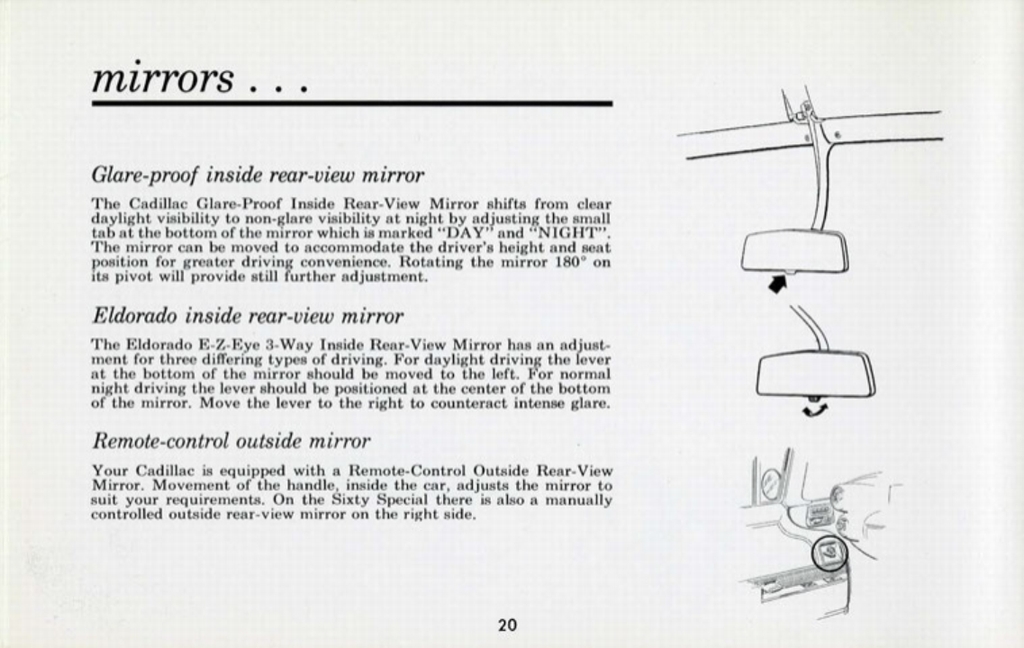 1960 Cadillac Owners Manual Page 7